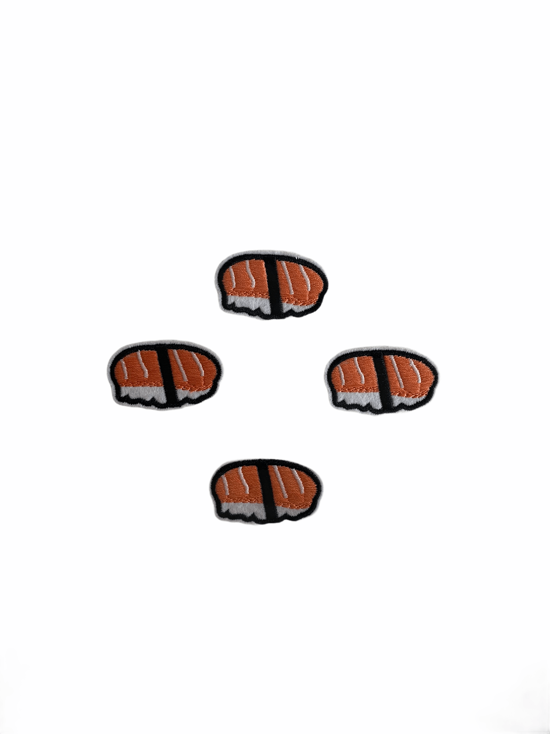 Sushi strijkapplicatie oranje