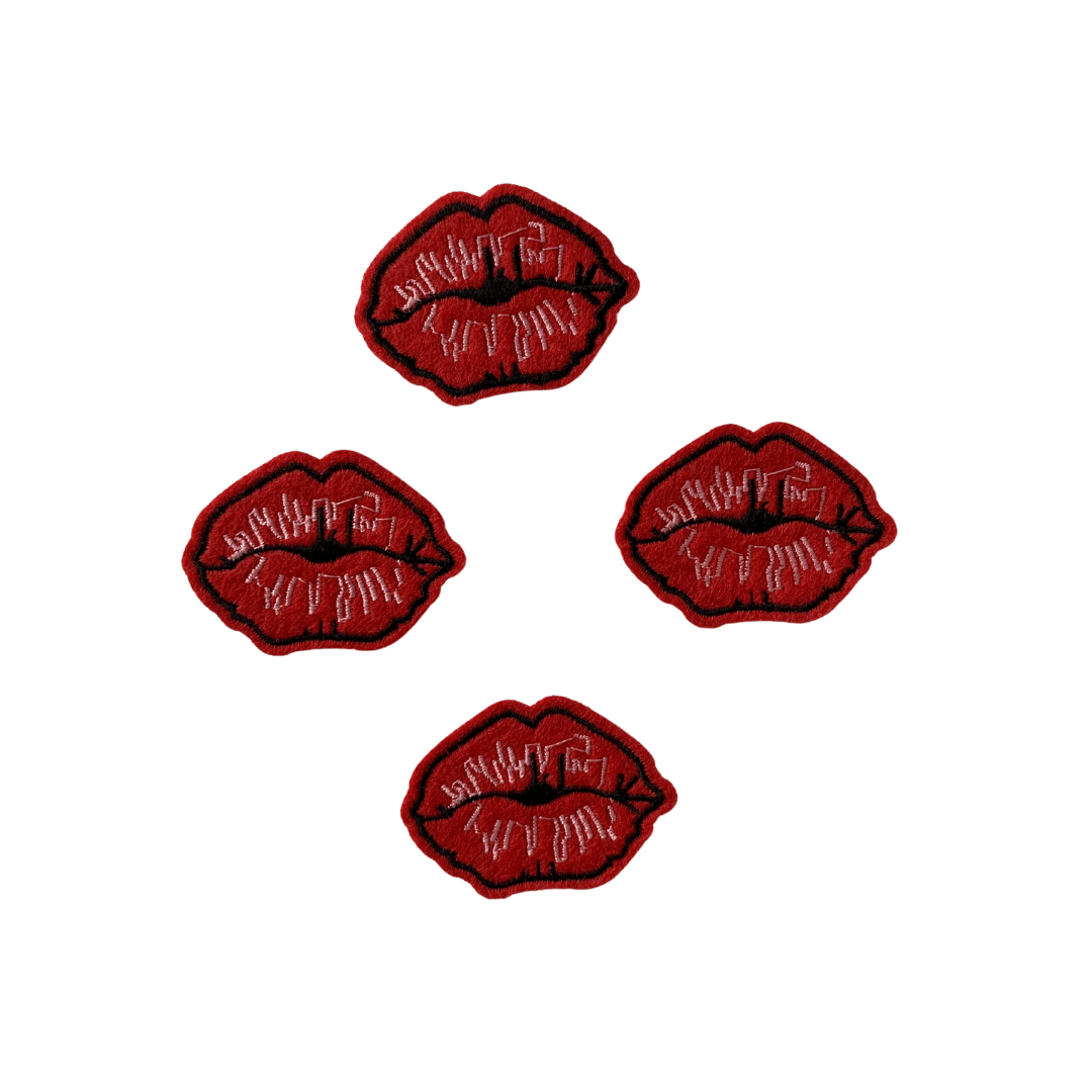 Lippen kus strijkapplicatie