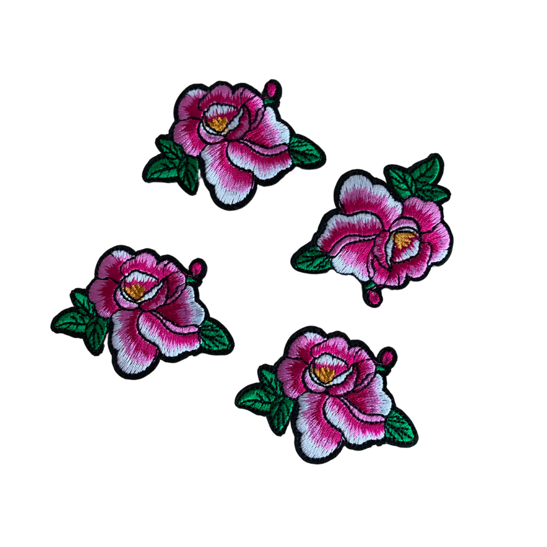 Roos roze strijkapplicatie