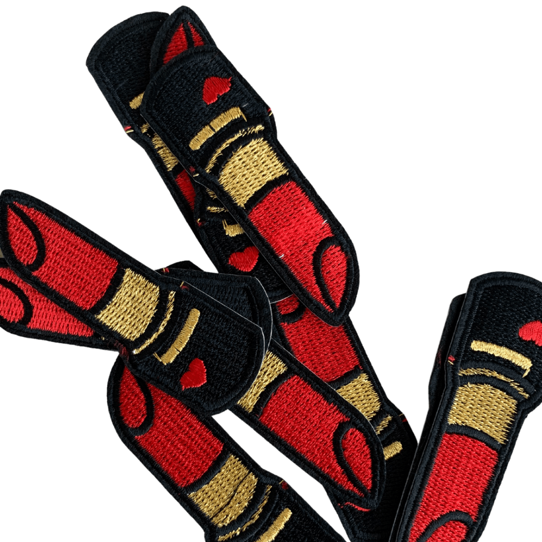 Lippenstift rood strijkapplicatie