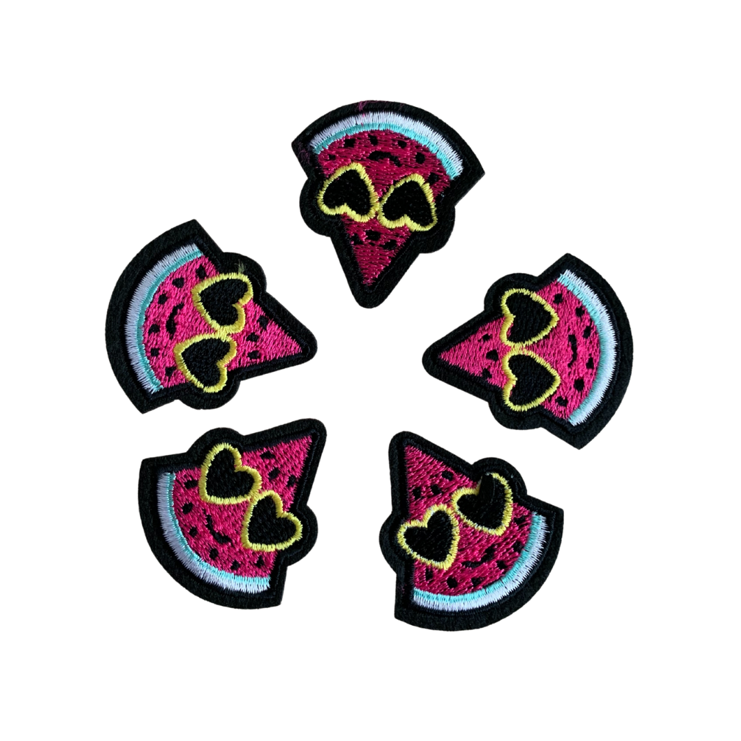 Watermeloen zonnebril strijkapplicatie