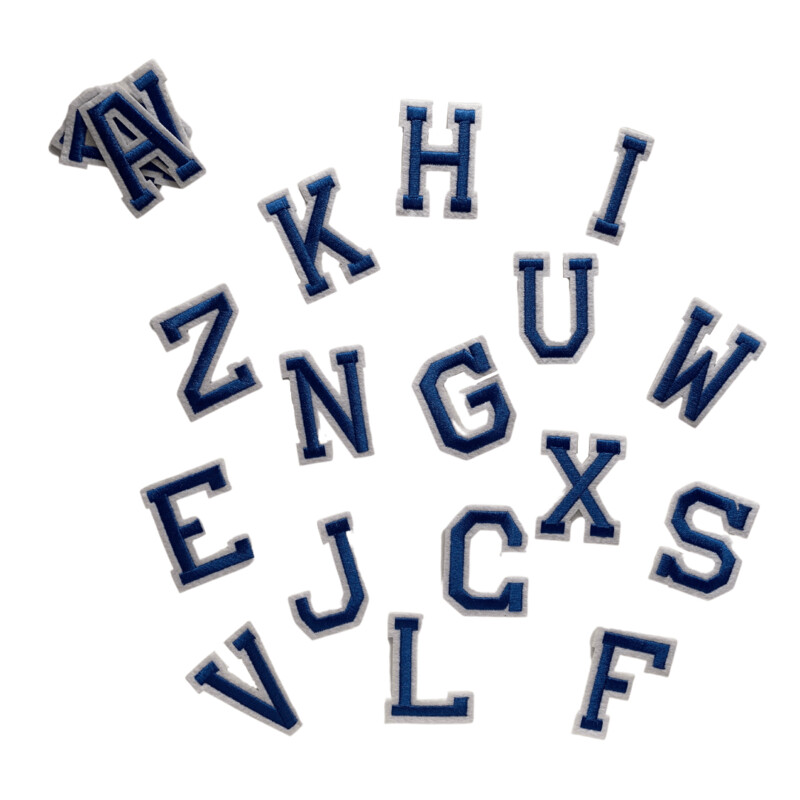 Letters blauw