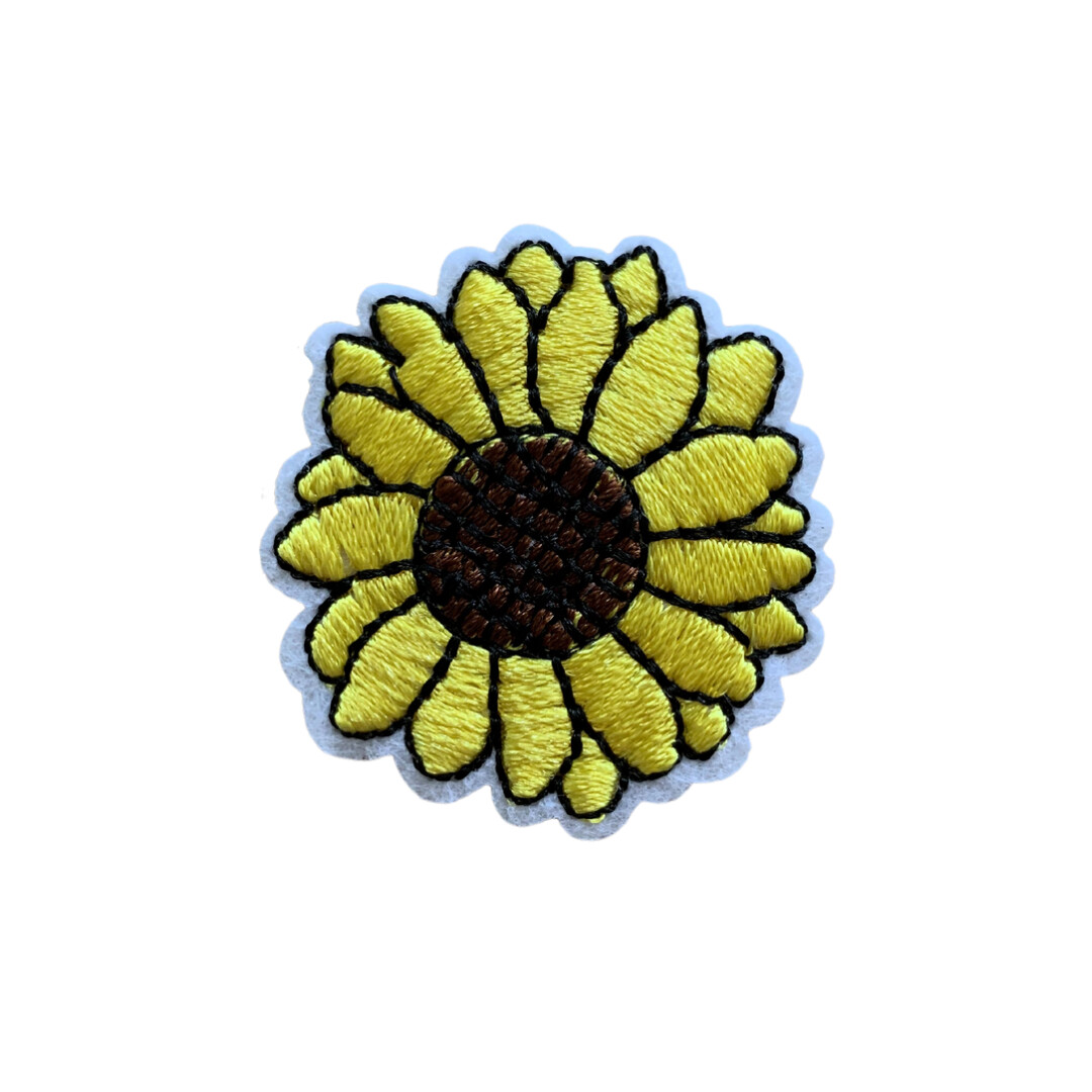 Zonnebloem strijkapplicatie