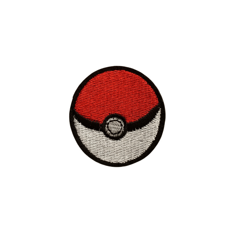 Pokeball strijkapplicatie