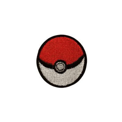 Pokeball strijkapplicatie