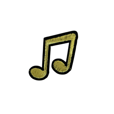 Muzieknoot strijkapplicatie