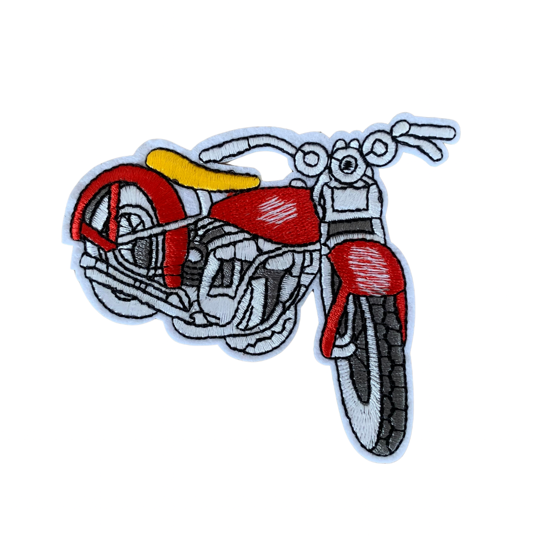 Motor Rood/Geel strijkapplicatie 