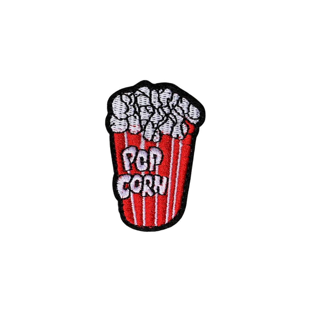 Popcorn Rood strijkapplicatie