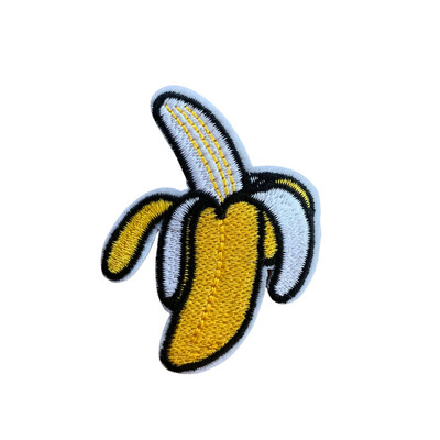 Banaan Geel strijkapplicatie