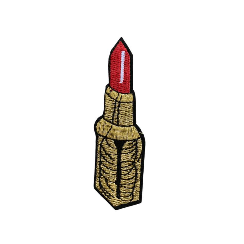 Goude lippenstift strijkapplicatie