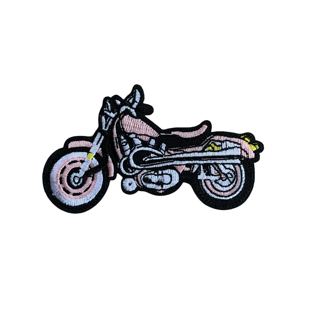Roze motor Strijkapplicatie