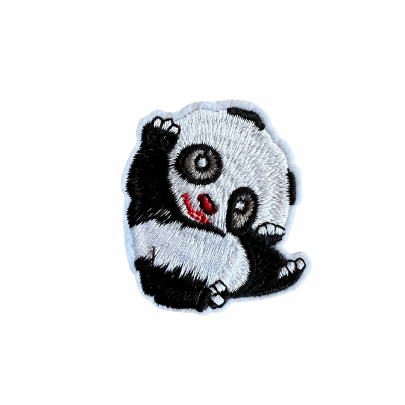 Pandabeer strijkapplicatie