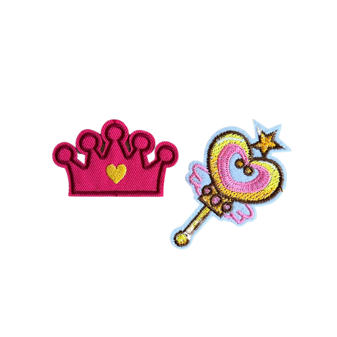 Girly Crown strijkapplicatie