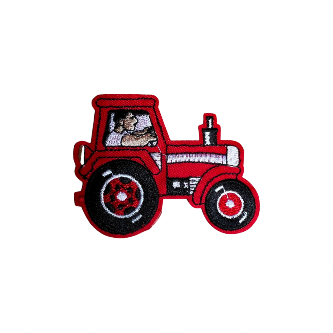 Tractor Rood strijkapplicatie
