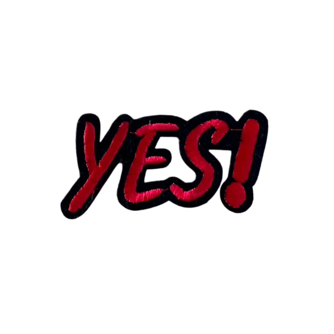 YES! tekst strijkapplicatie