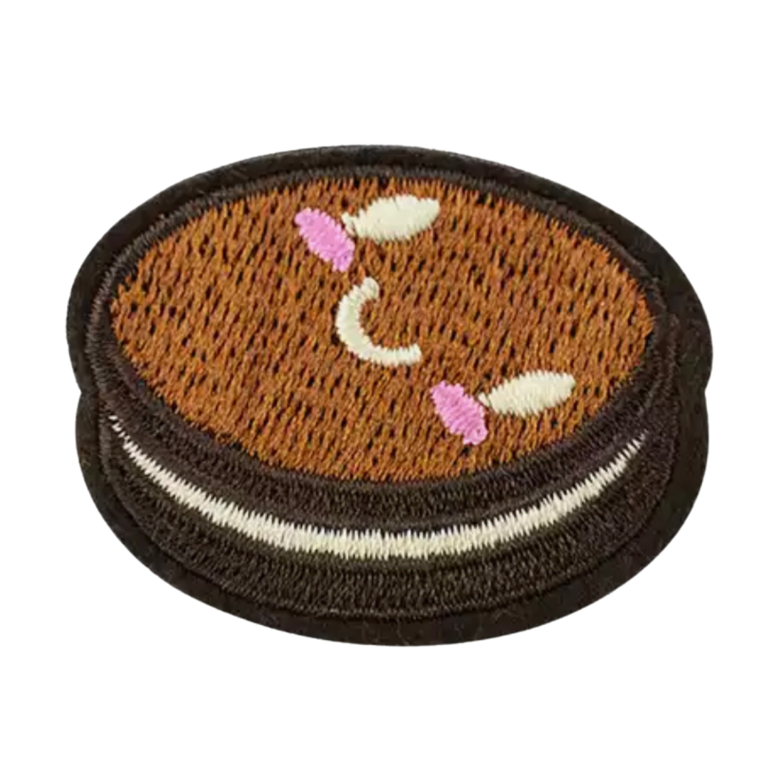 Smiley Koekje strijkapplicatie