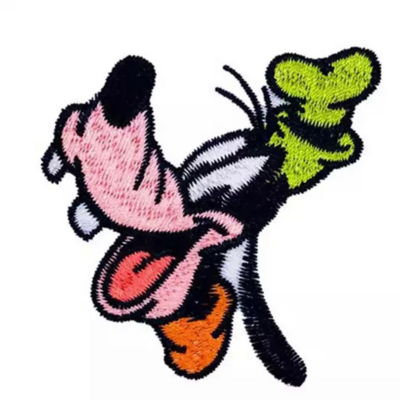 Goofy strijkapplicatie