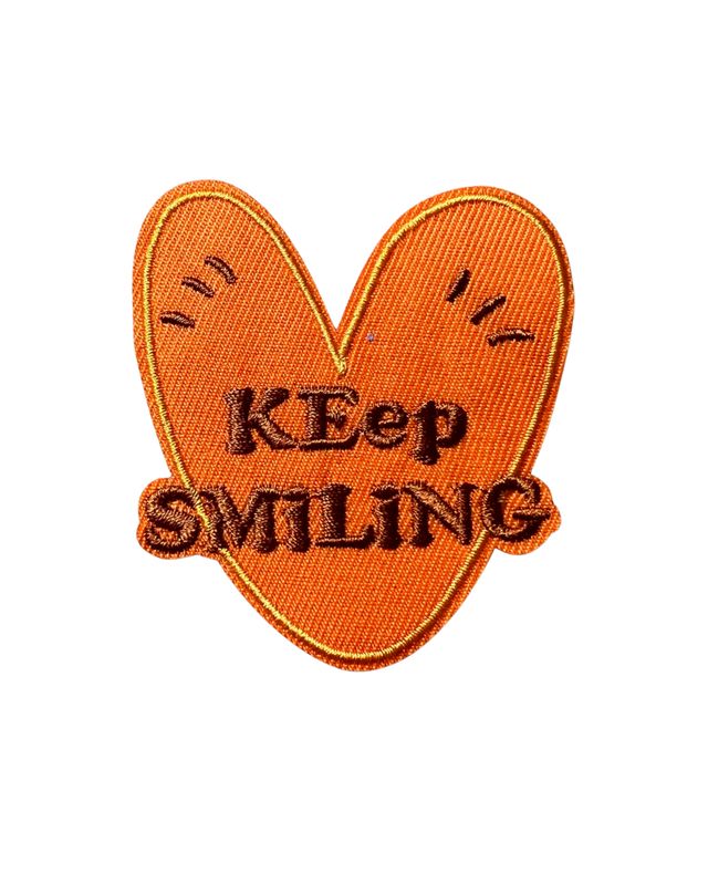 Keep smiling strijkapplicatie