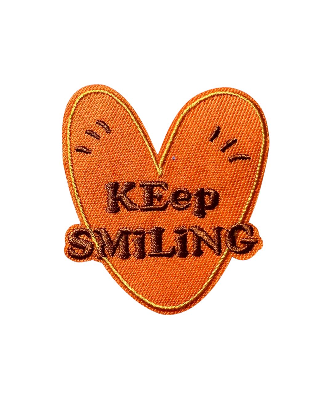 Keep smiling strijkapplicatie