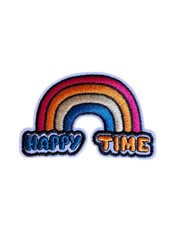 Regenboog Happy Time strijkapplicatie