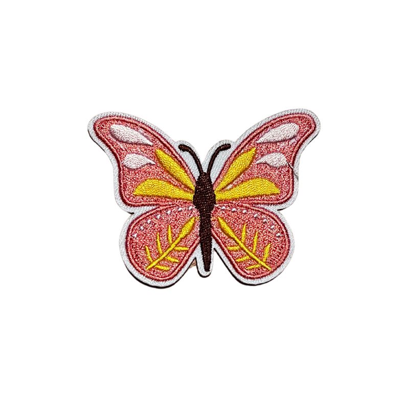 Vlinder peach strijkapplicatie