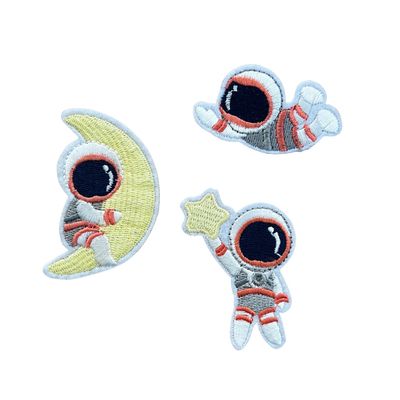 Astronaut pastel strijkapplicatie