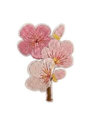 Pastel Bloem Roos strijkapplicatie
