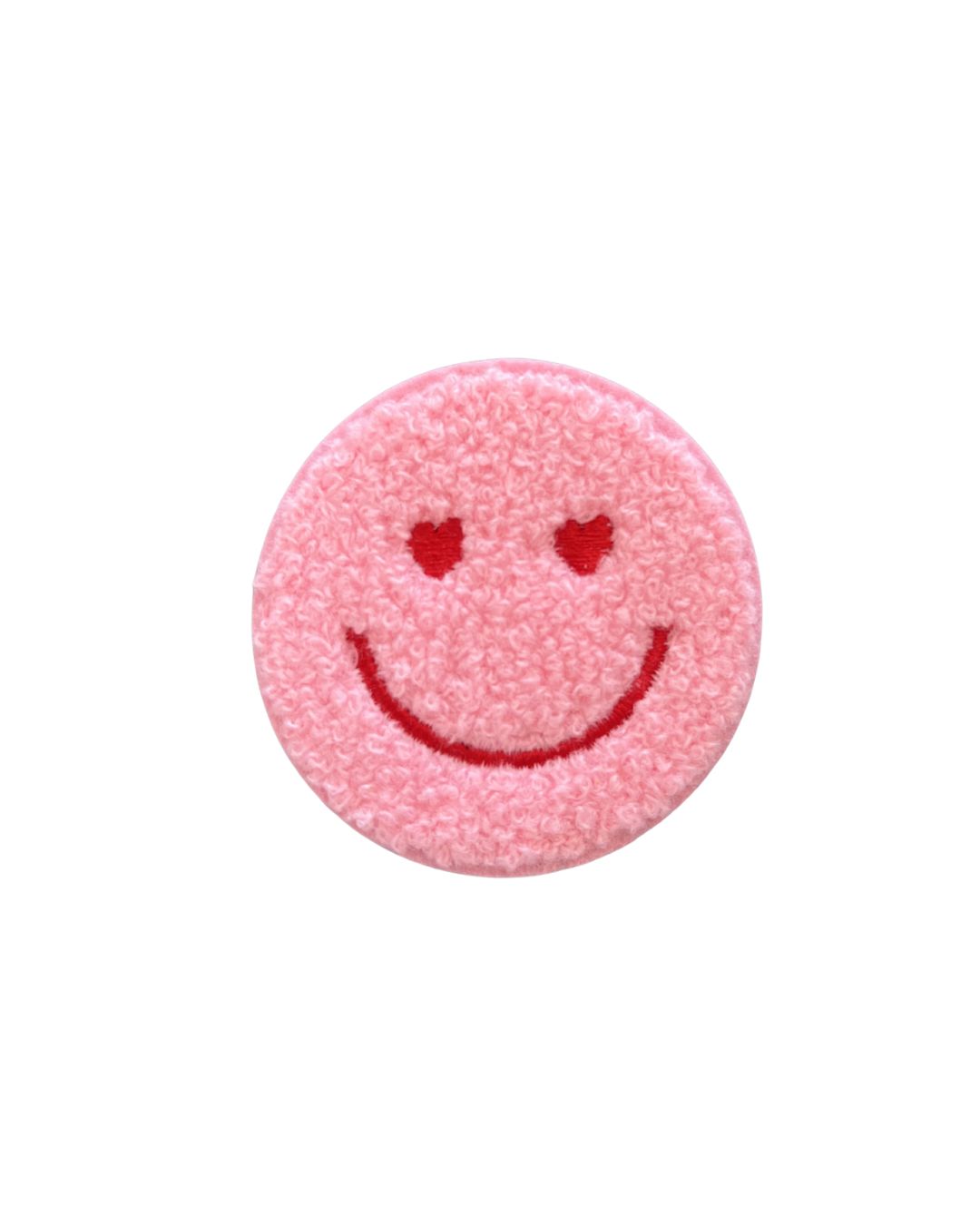 Badstof Smiley strijkapplicatie