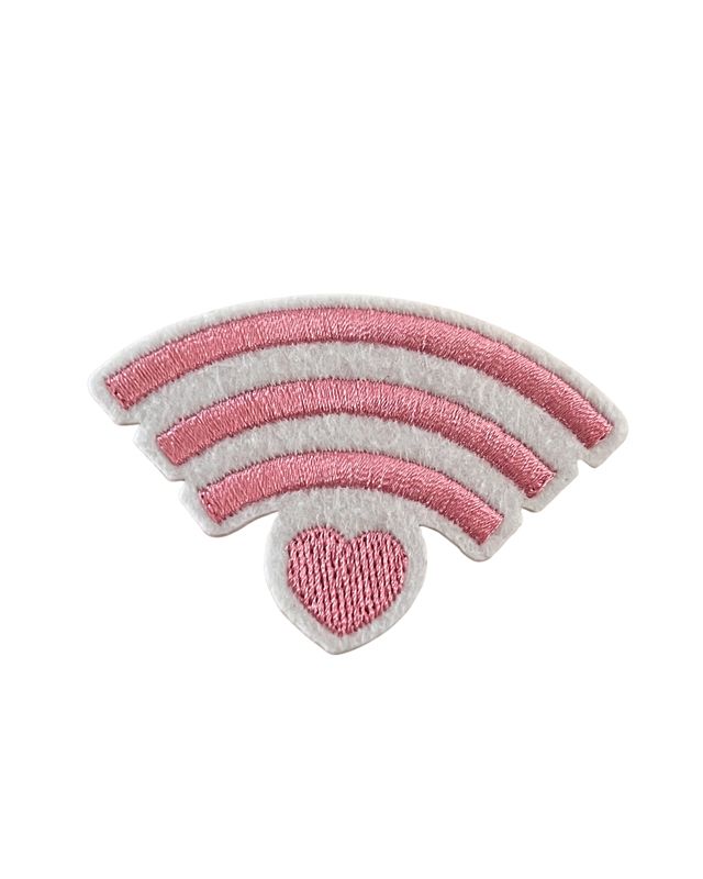 Roze wifi strijkapplicatie
