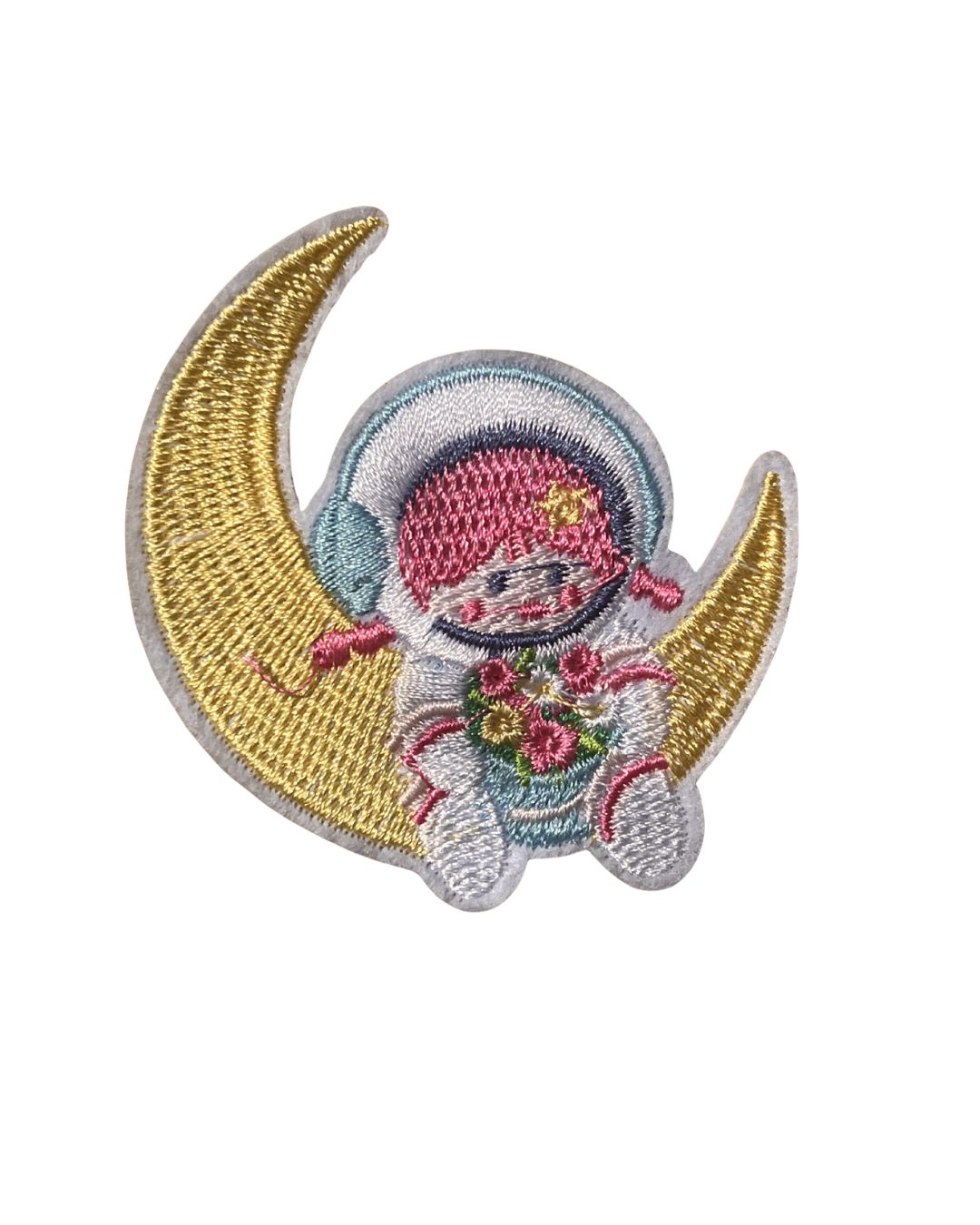 Astronaut gold Strijkapplicatie
