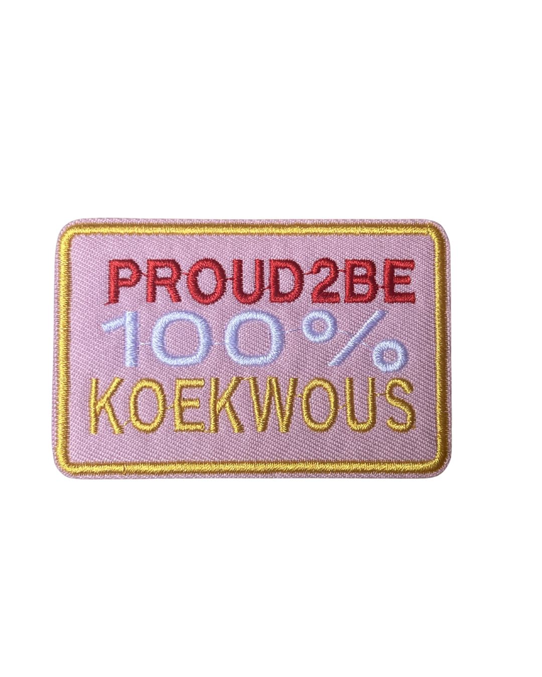 Carnaval koekwous Strijkapplicatie