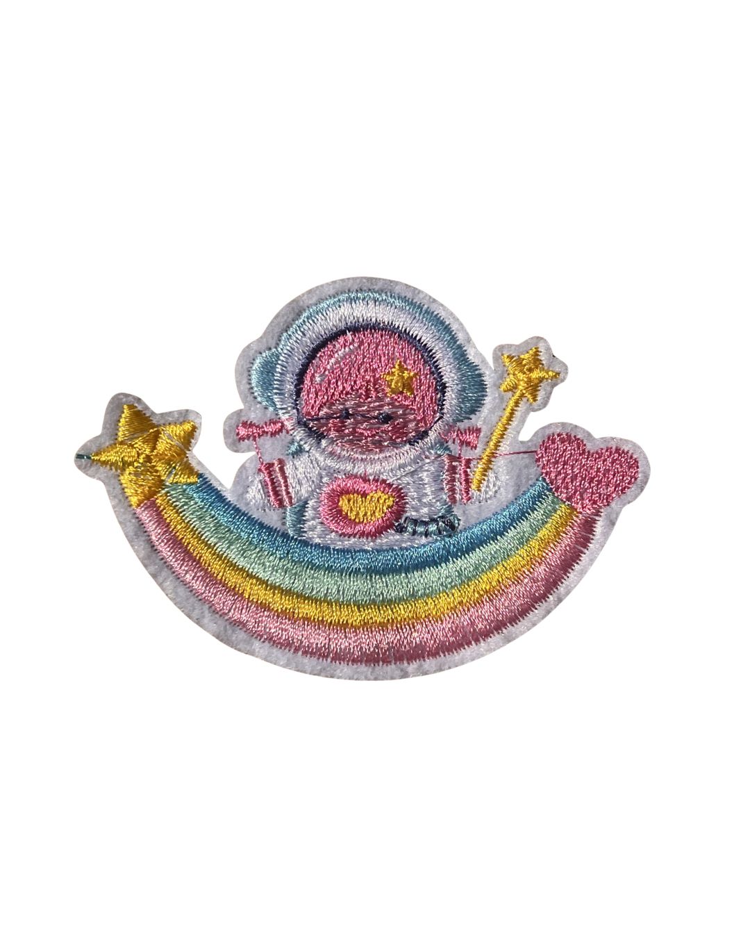 Astronaut regenboog Strijkapplicatie