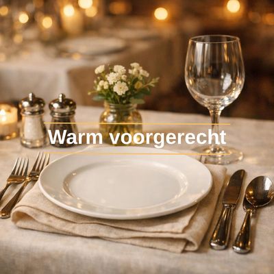 Warm voorgerecht - vanaf 10 personen