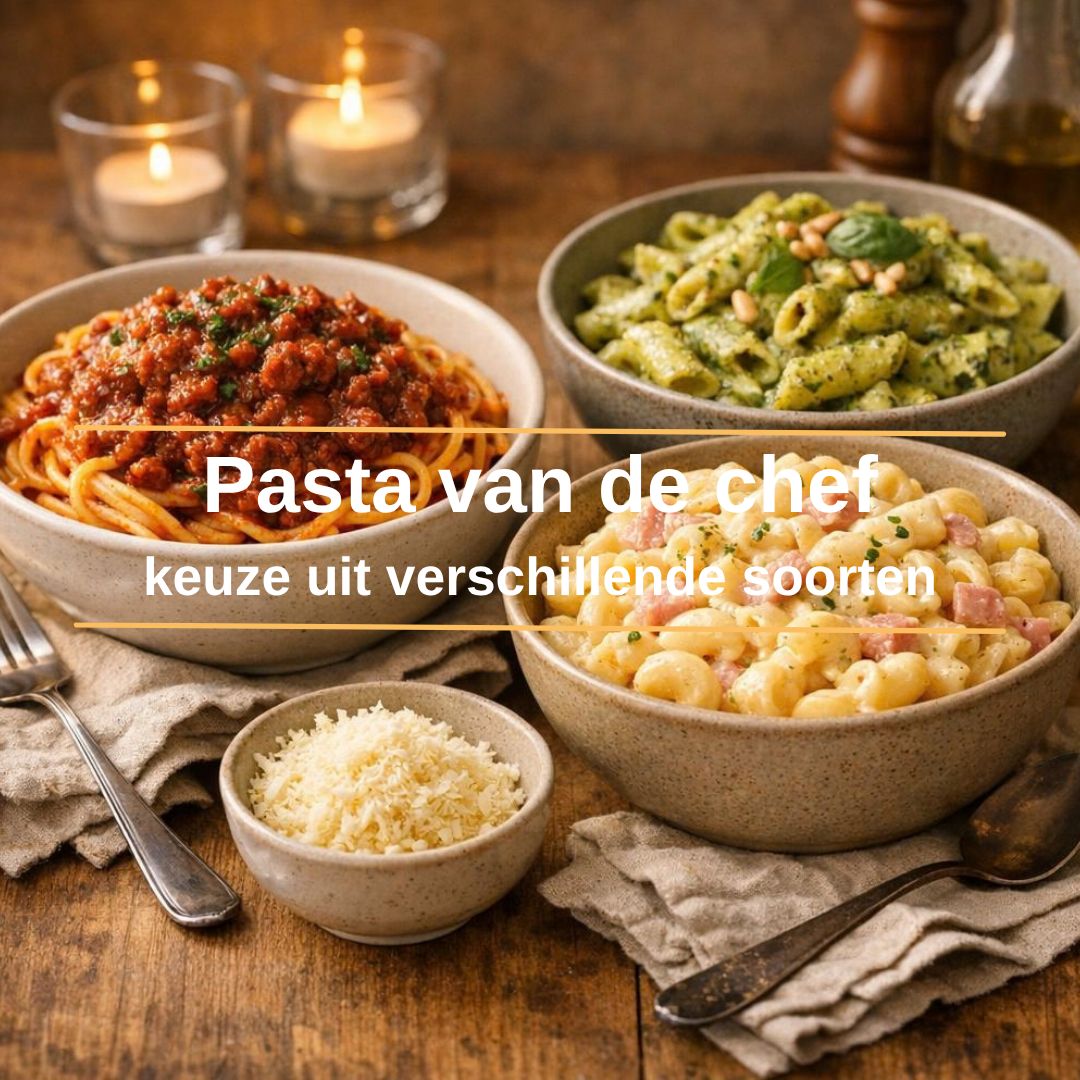 Pasta van de chef - vanaf 10 personen