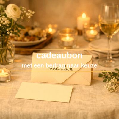 Cadeaubon - met een bedrag naar keuze