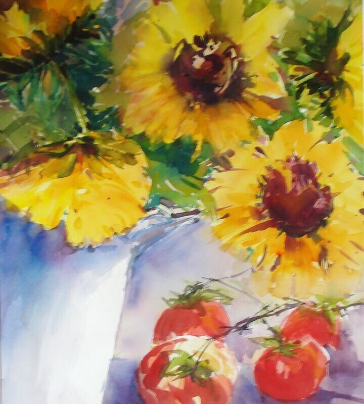 Sonnenblumen-Stillleben