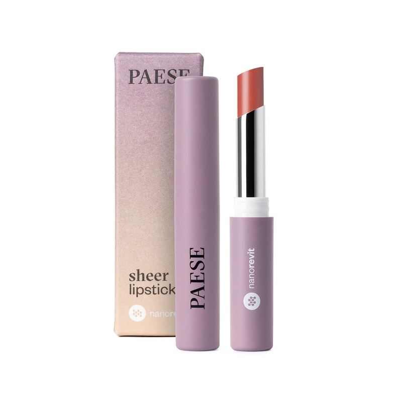 LŪPU KRĀSA - PAESE NANOREVIT SHEER LIPSTICK, Tonis: 30 Au Naturel