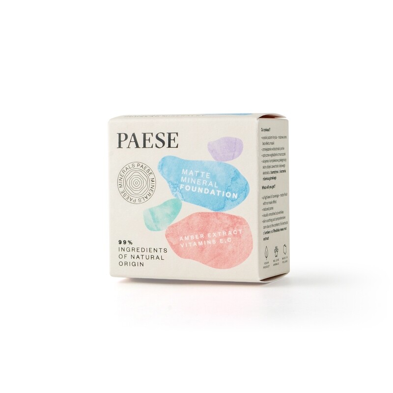 МИНЕРАЛЬНОЕ МАТИРУЮЩЕЕ ТОНАЛЬНОЕ СРЕДСТВО - PAESE MINERALS MATTIFYING MINERAL FOUNDATION