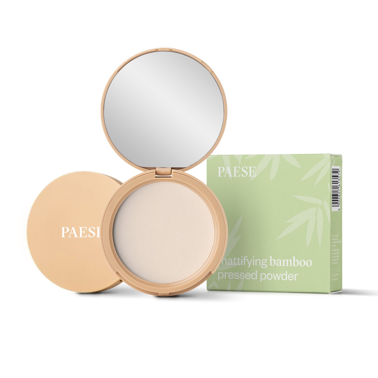 MATĒJOŠS BAMBUSA KOMPAKTAIS PŪDERIS - PAESE MATTIFYING BAMBOO PRESSED POWDER