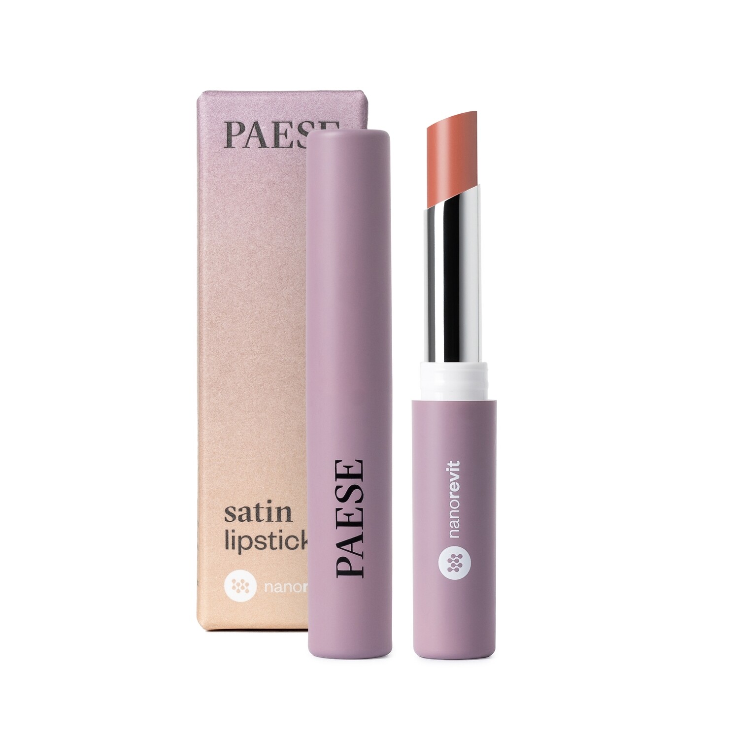 NANOREVIT SATIN LIPSTICK, Tonis: 20 Nude
