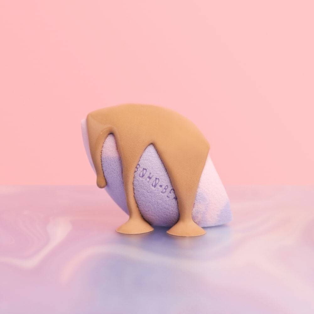 BOHO BEAUTY MAKE-UP SPONGE V CUT LILAC ROSE