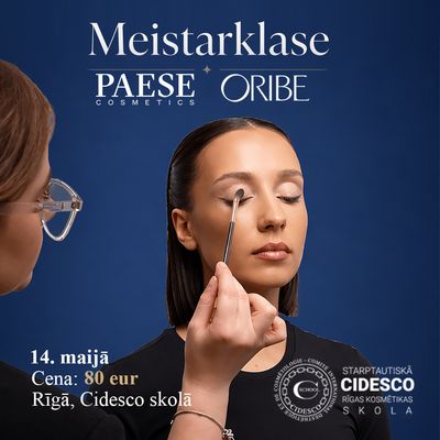 Meistarklase: Meikaps &amp; frizūra ar PAESE un ORIBE