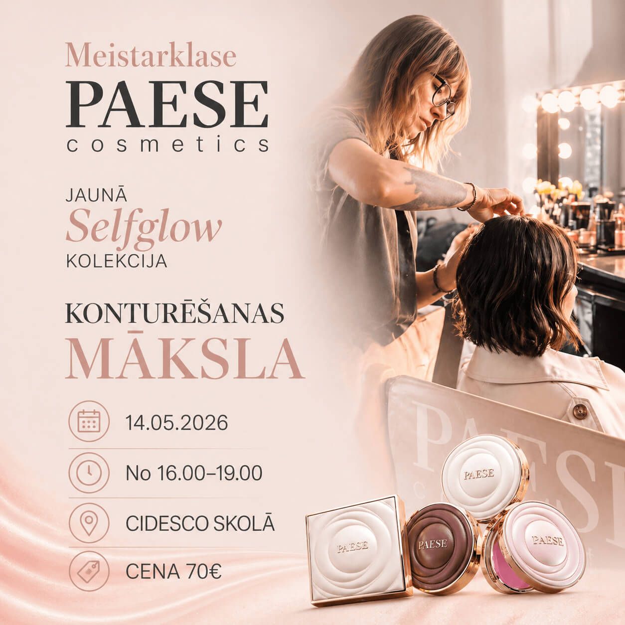 PAESE Pro Masterclass: Self Glow &amp; Contouring Techniques