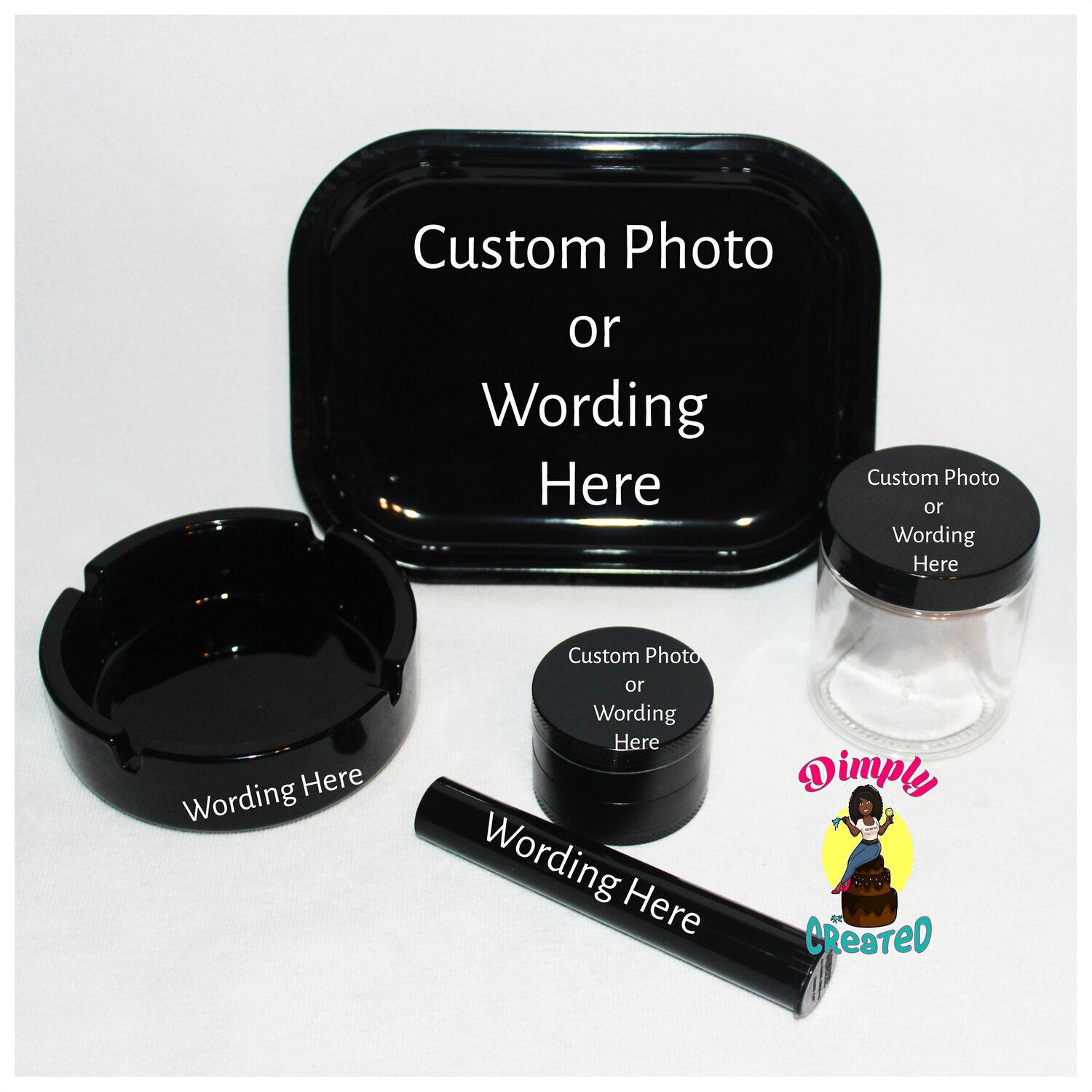 Custom Rolling Tray Set (Small Tray)