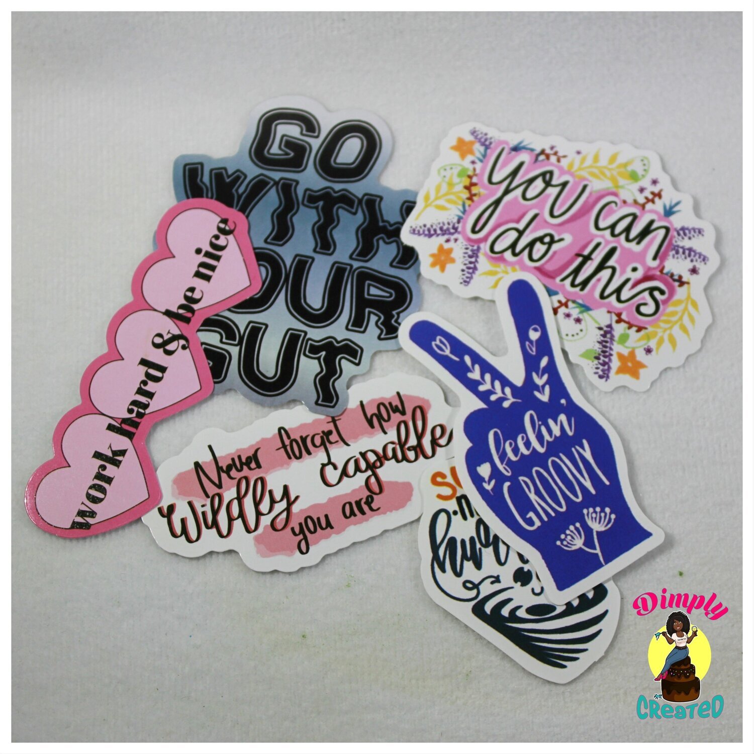 6 Pack of Random Inspirational Sticker - You Pick Your Pack