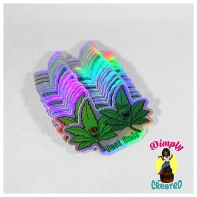 Best Buds Holographic Sticker