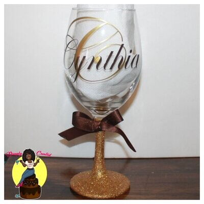 Glitter Wine Glasses