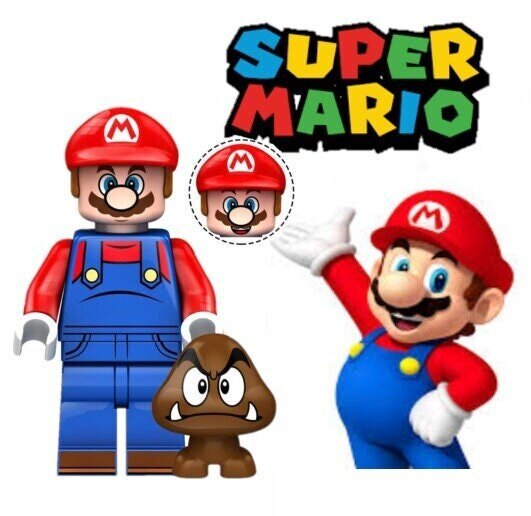 Super mario brothers mario mini moc building block