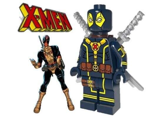 X-men deadpool mini moc building block