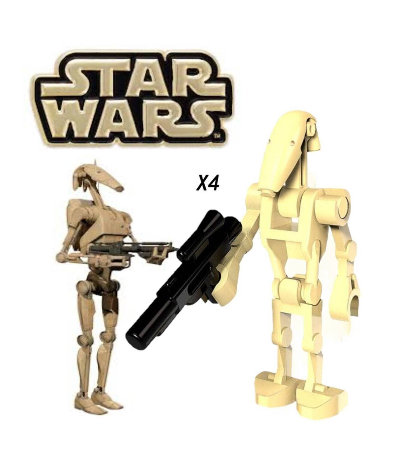 Battle droids clone wars star wars mini moc building block